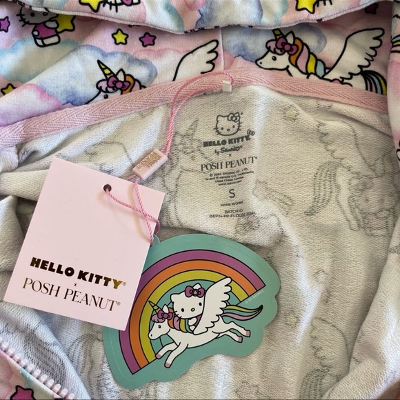 Posh Peanut Hello Kitty Zip-up Hoodie Size Small - Picture 5 of 8